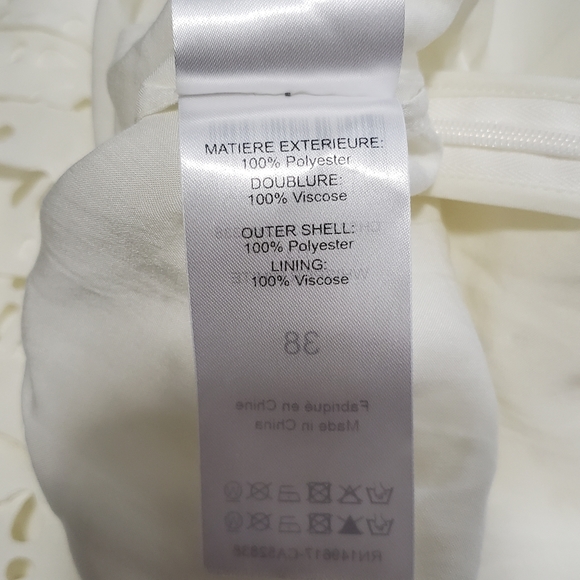 See by Chloe Lasercut pleated midi skirt in whisper white size 38/ US4 - Picture 14 of 16